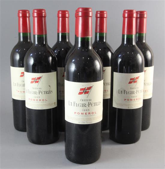 Eight bottles of Chateau La Fleur-Petrus, Pomerol, 1995